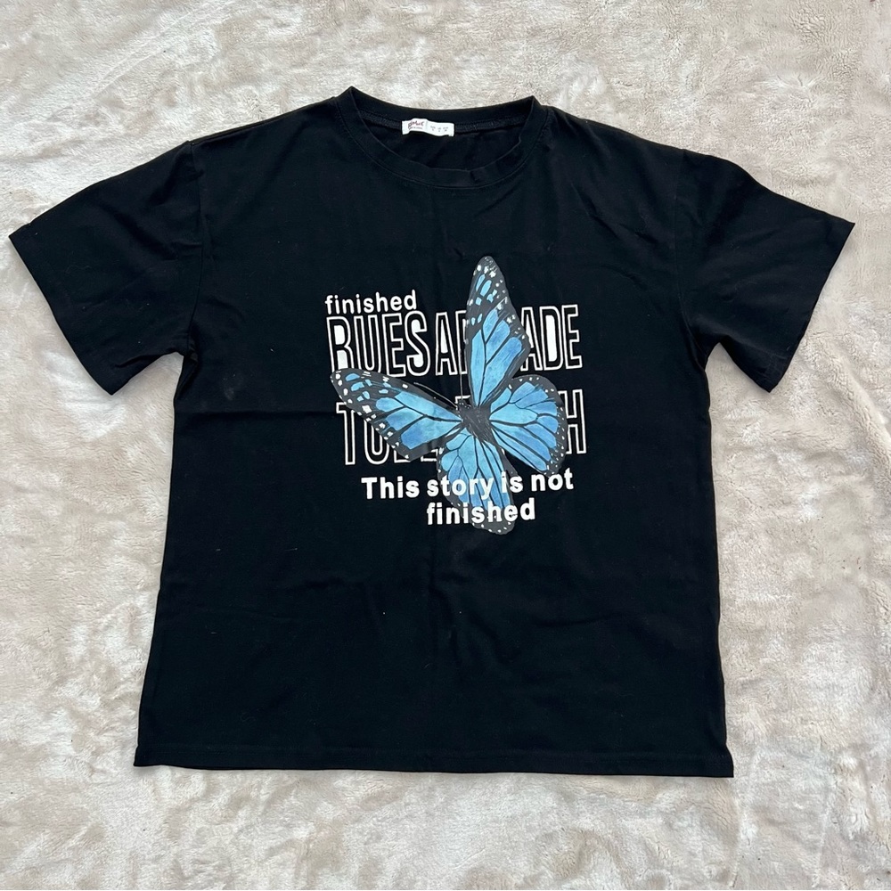 Shein Butterfly Graphic Tee